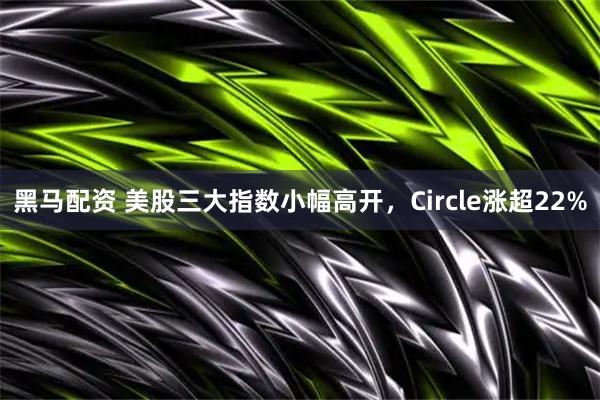 黑马配资 美股三大指数小幅高开，Circle涨超22%